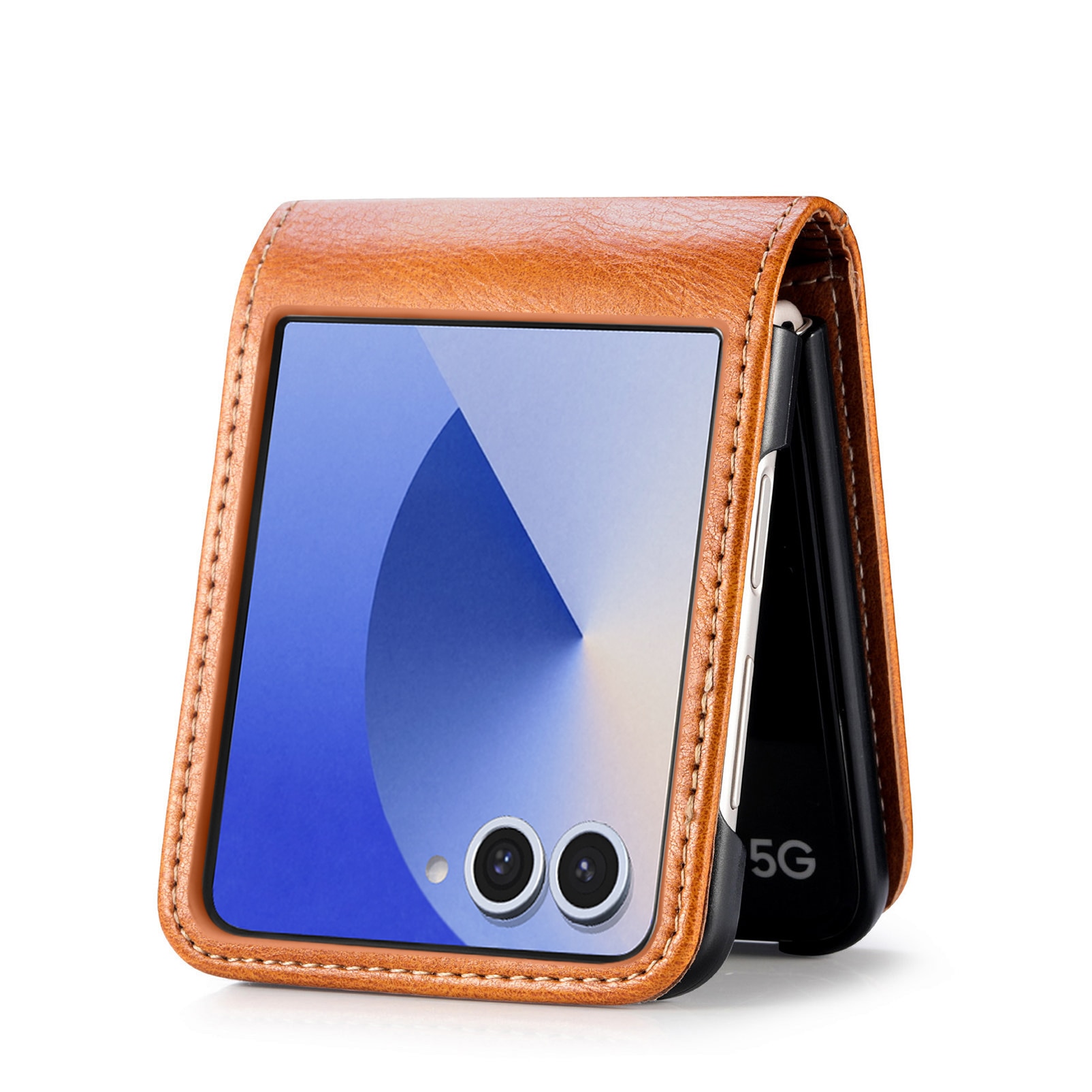 Mobilfodral Samsung Galaxy Z Flip 7 Cognac