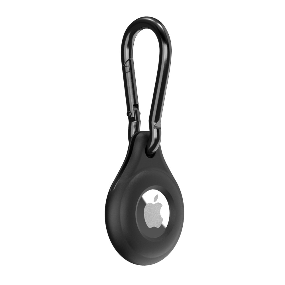 AirTag Silicone Keychain Case Black