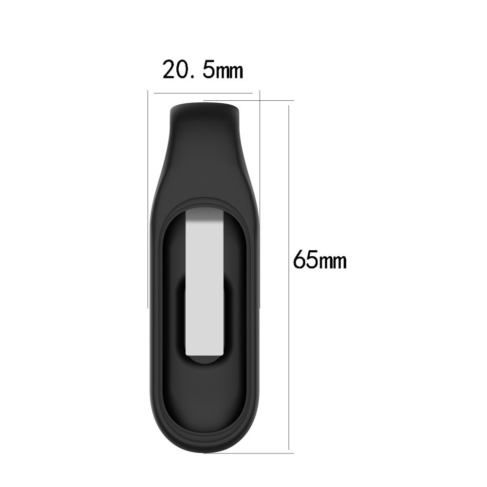 Silikonklämma/Clip Xiaomi Mi Band 7 Svart