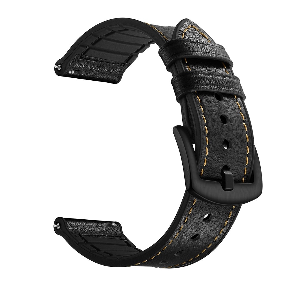 Premium Läderarmband Polar Pacer svart