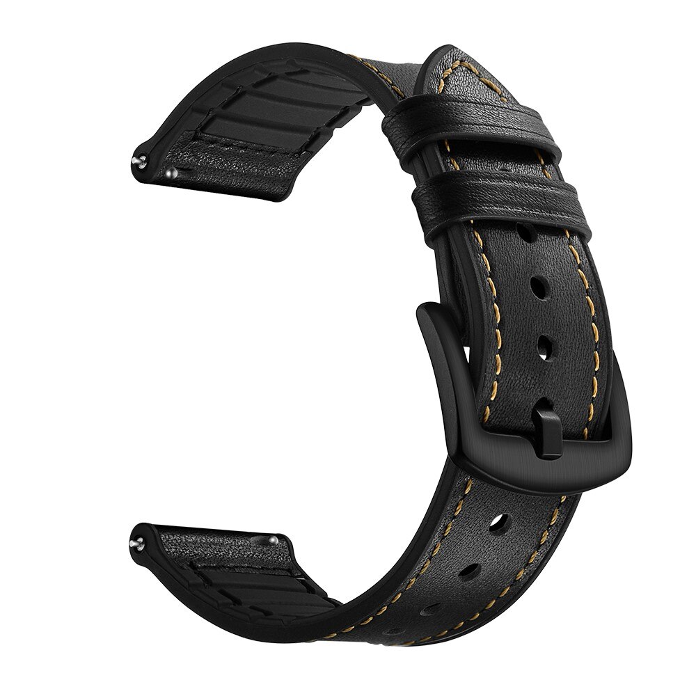 Premium Läderarmband Samsung Galaxy Watch 5 40mm svart