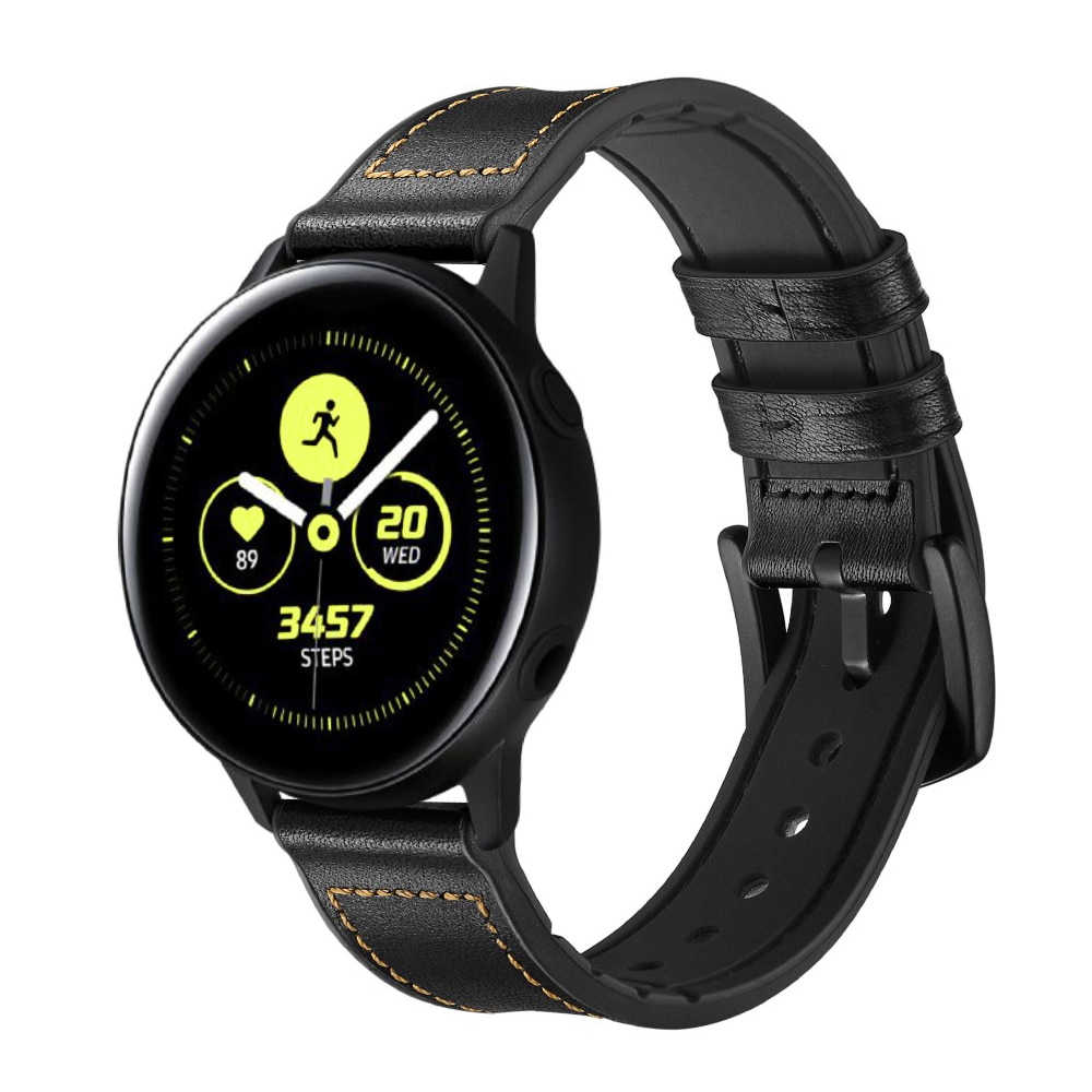 Premium Läderarmband Samsung Galaxy Watch 5 40mm svart