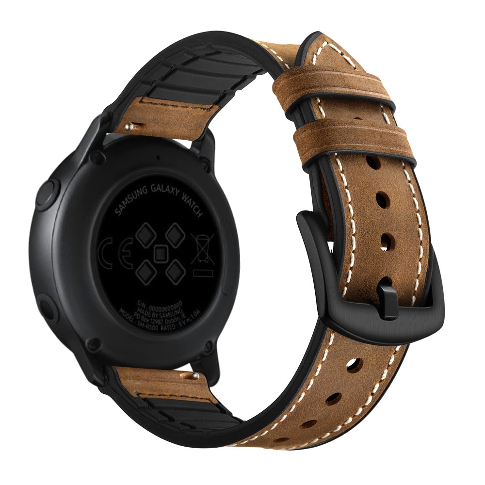 Premium Läderarmband Samsung Galaxy Watch 4 40mm brun