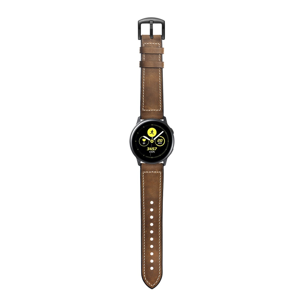 Premium Läderarmband Samsung Galaxy Watch 5 44mm brun
