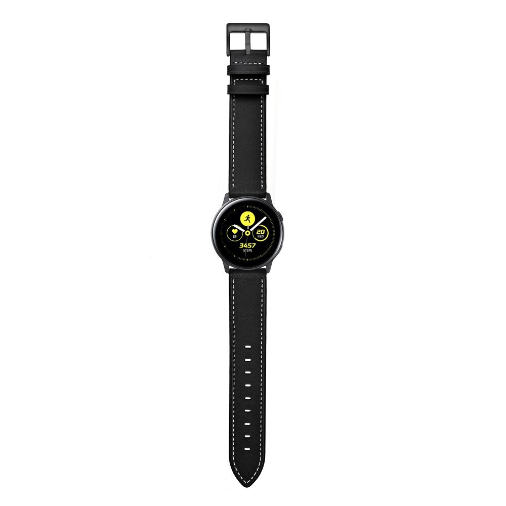 Läderarmband Samsung Galaxy Watch 42mm svart