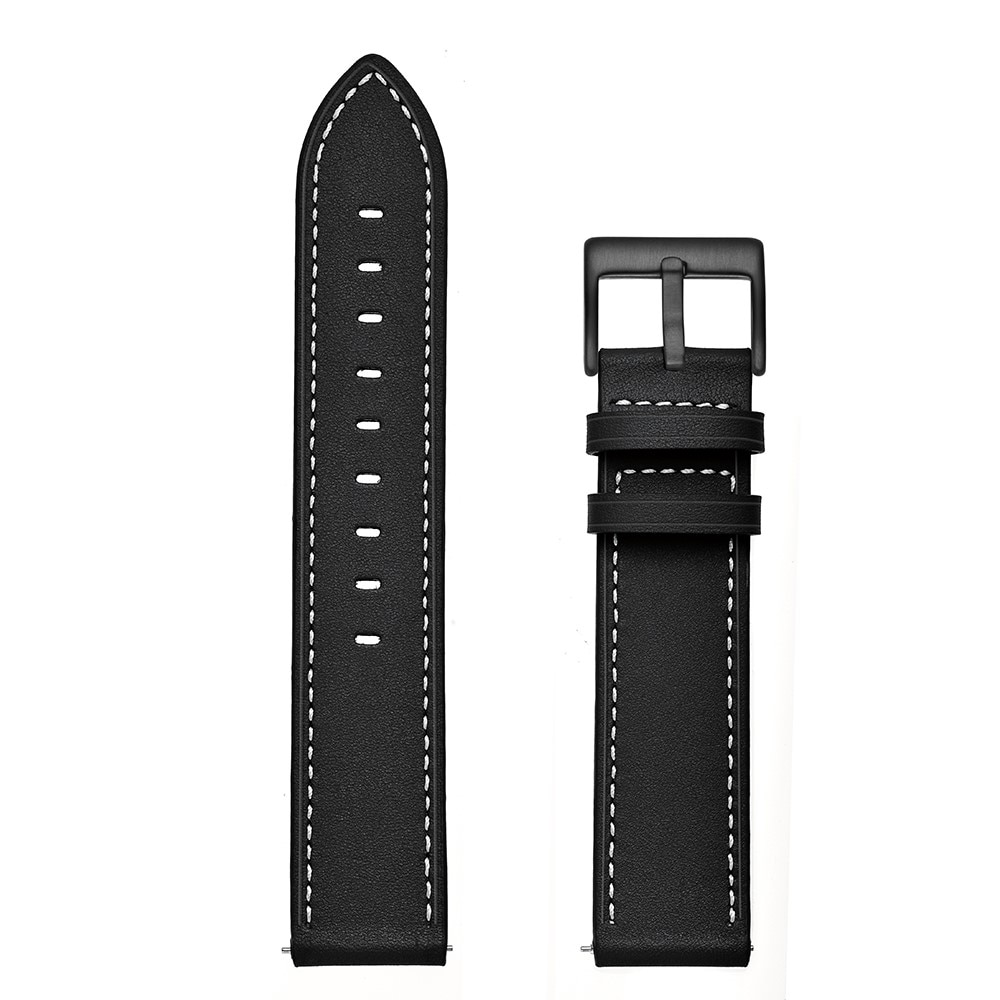 Läderarmband Samsung Galaxy Watch 4 Classic 46mm svart
