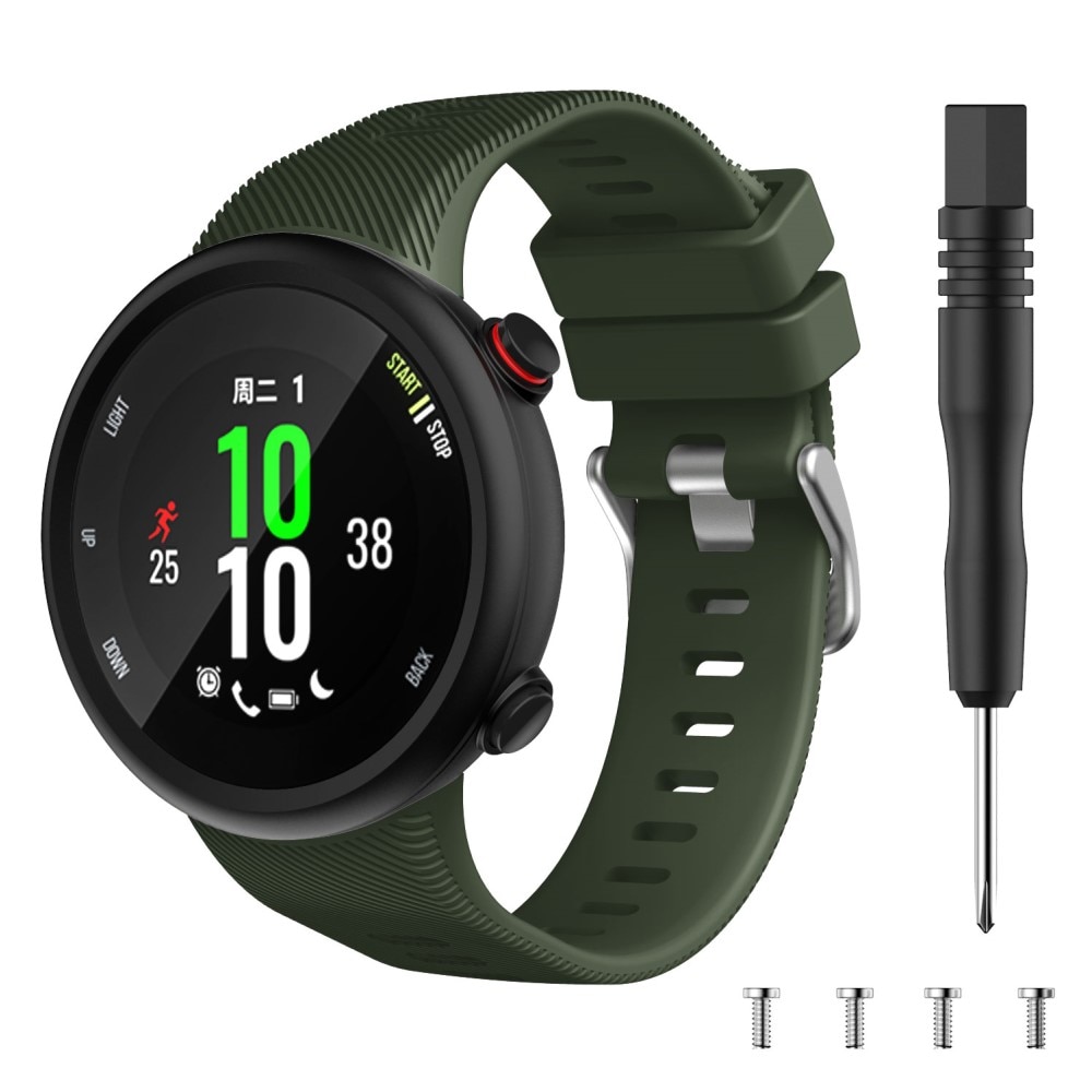 Silikonarmband Garmin Forerunner 45 grön