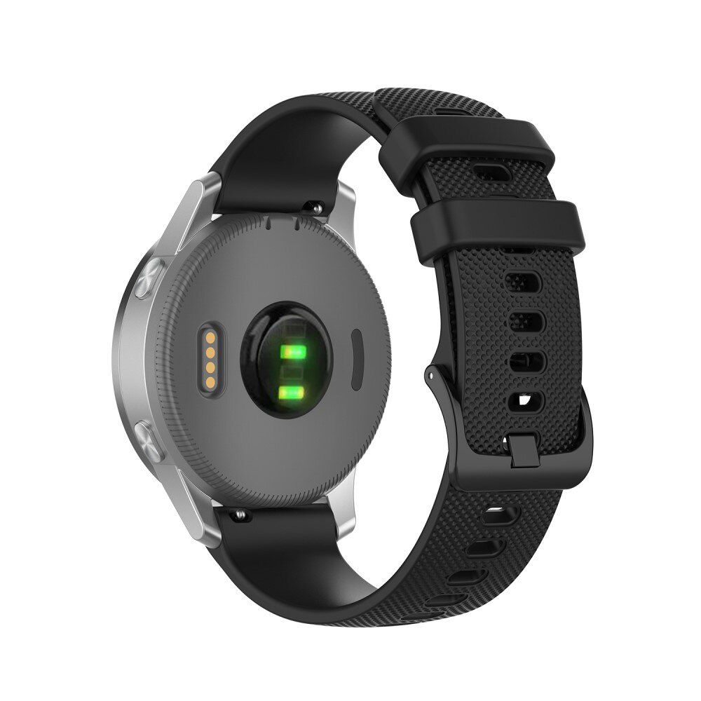 Silikonarmband Garmin Vivoactive 4s/Venu 2s svart