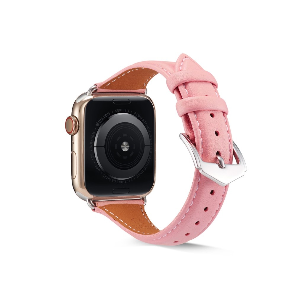 Slim Läderarmband Apple Watch SE 40mm rosa