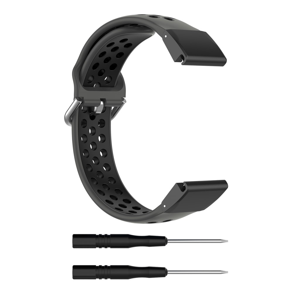 Silikonarmband Sport Garmin Fenix 5X/5X Plus svart