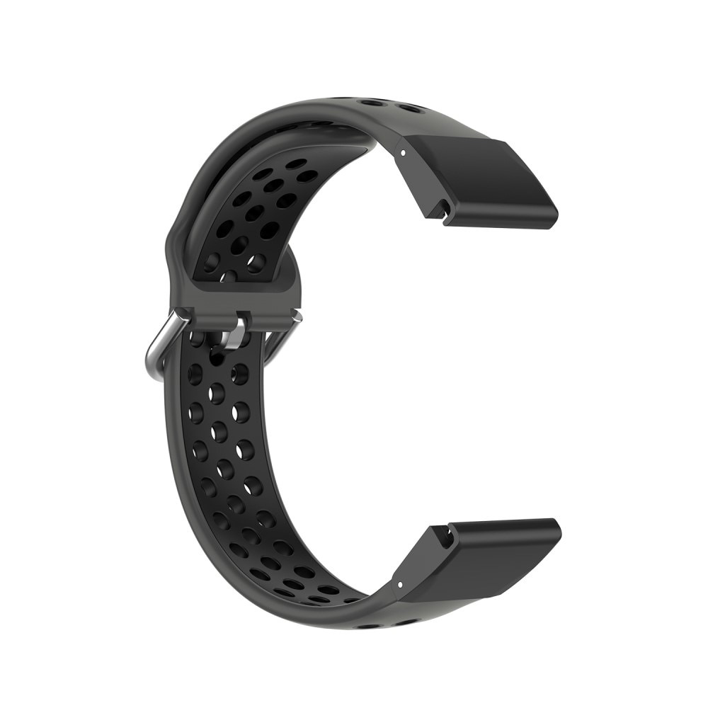 Silikonarmband Sport Garmin Fenix 6 Pro svart
