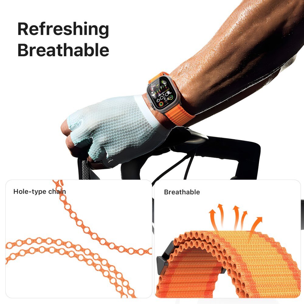 Active Nylon Armband Apple Watch Ultra 49mm 2nd Gen Orange