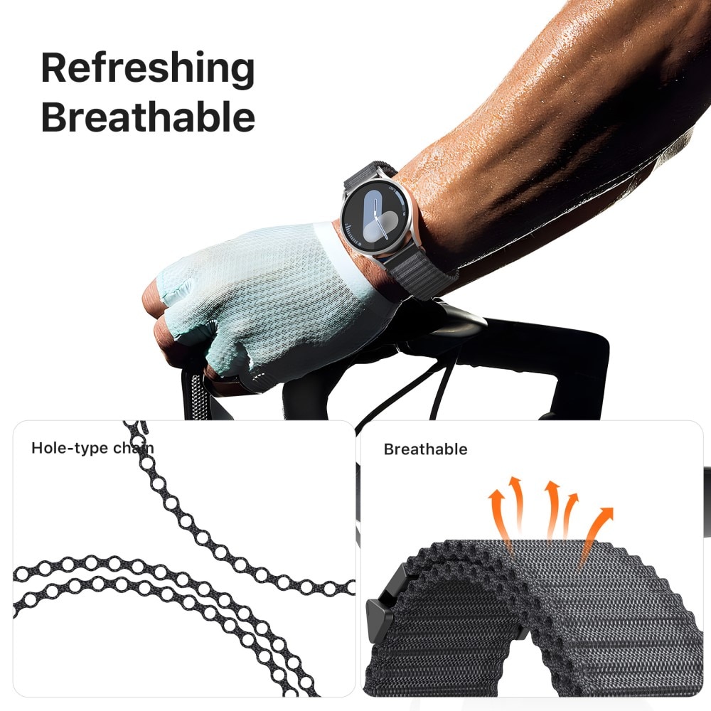 Active Nylon Armband Samsung Galaxy Watch 7 40mm Svart