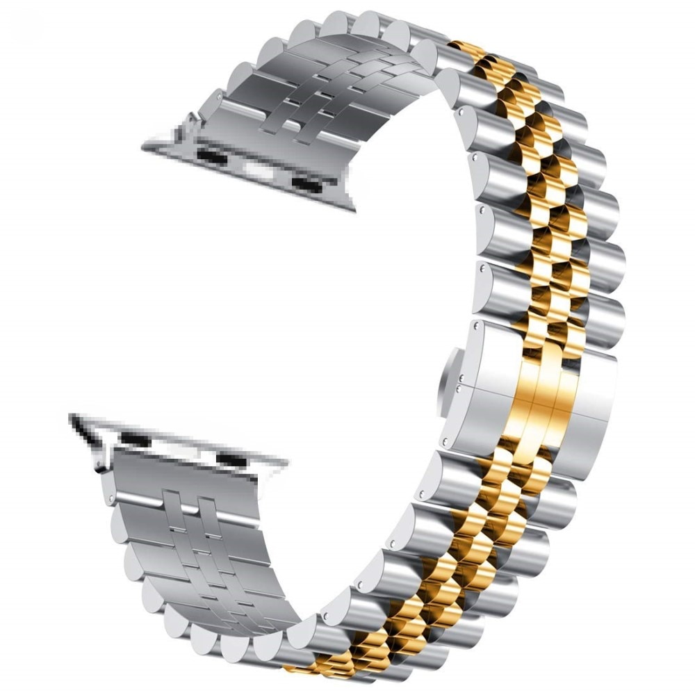 Stainless Steel Bracelet Apple Watch SE 40mm silver/guld