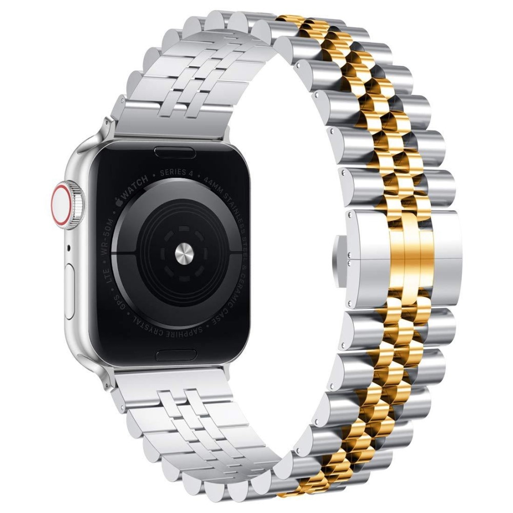 Stainless Steel Bracelet Apple Watch SE 40mm silver/guld