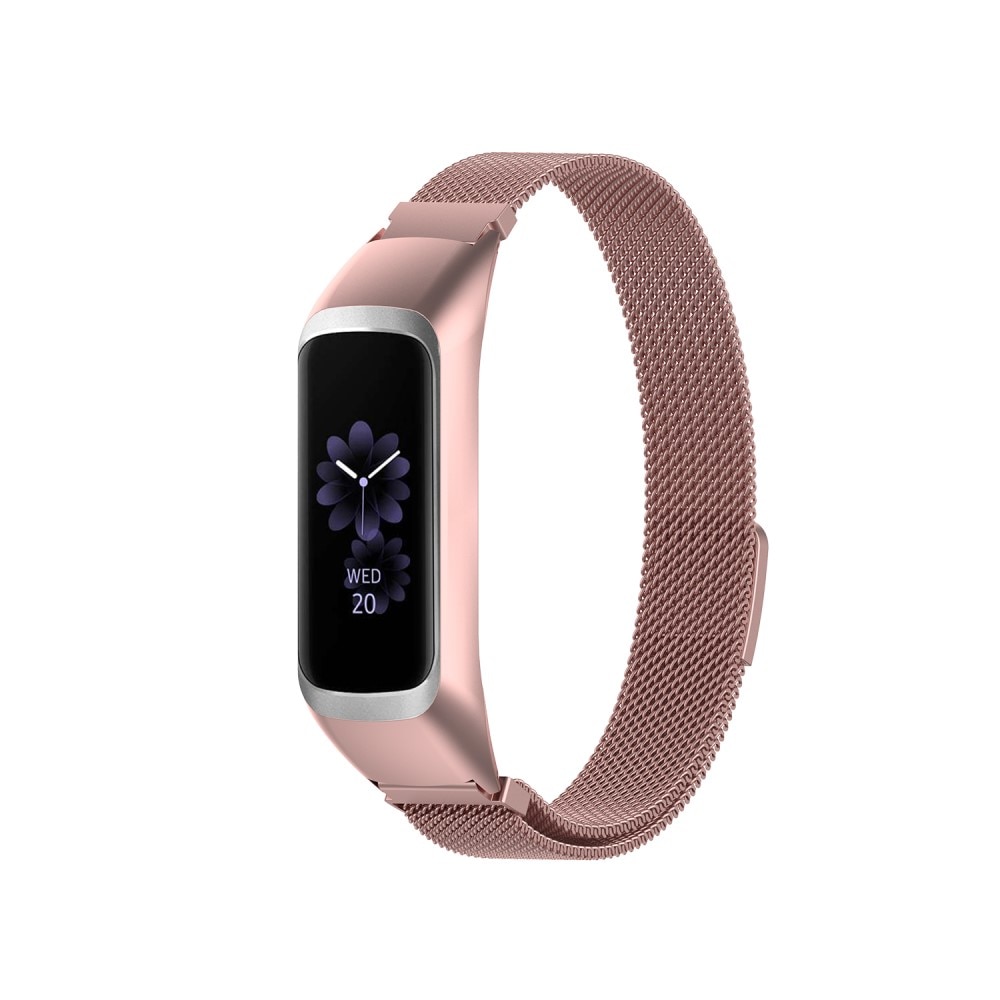 Armband Milanese Samsung Galaxy Fit 2 rosa guld