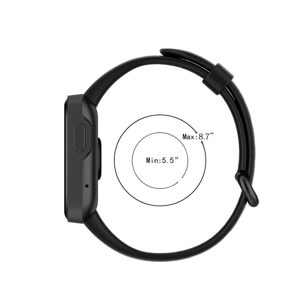 Silikonarmband Xiaomi Mi Watch Lite svart