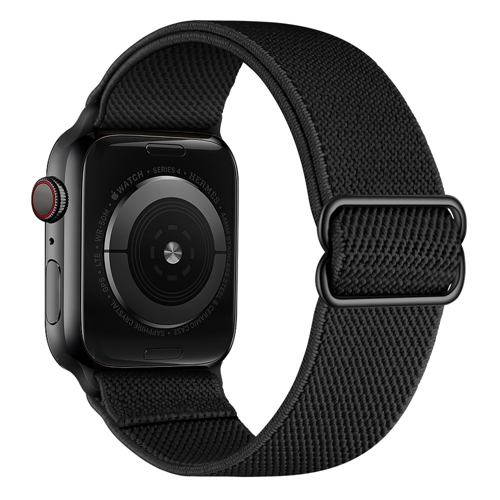 Elastiskt Nylonarmband Apple Watch 41mm Series 9 svart