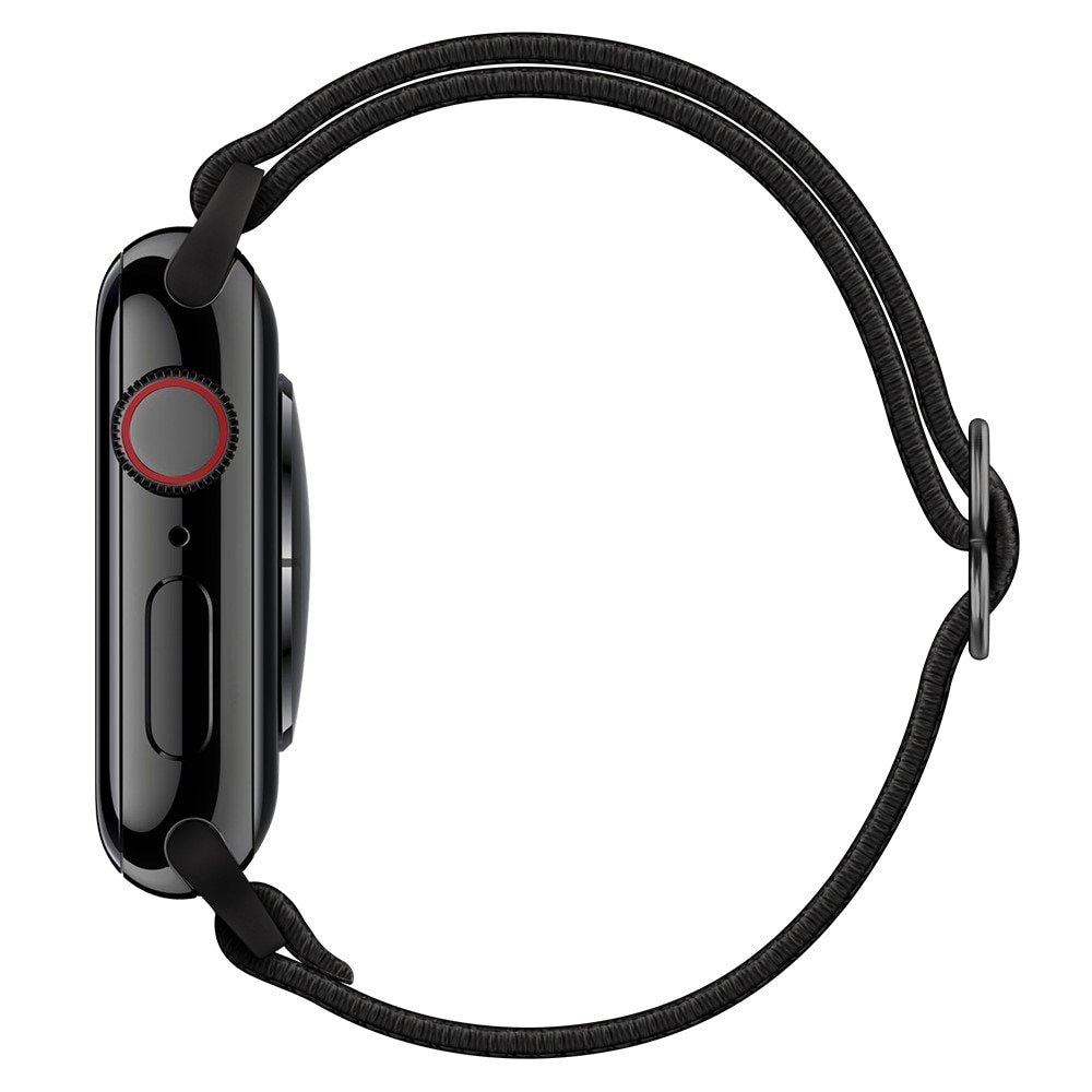 Elastiskt Nylonarmband Apple Watch 41mm Series 9 svart