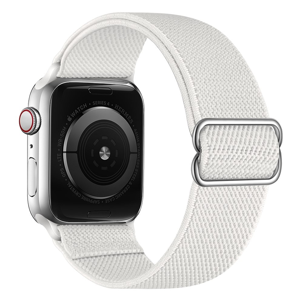 Elastiskt Nylonarmband Apple Watch 41mm Series 7 vit