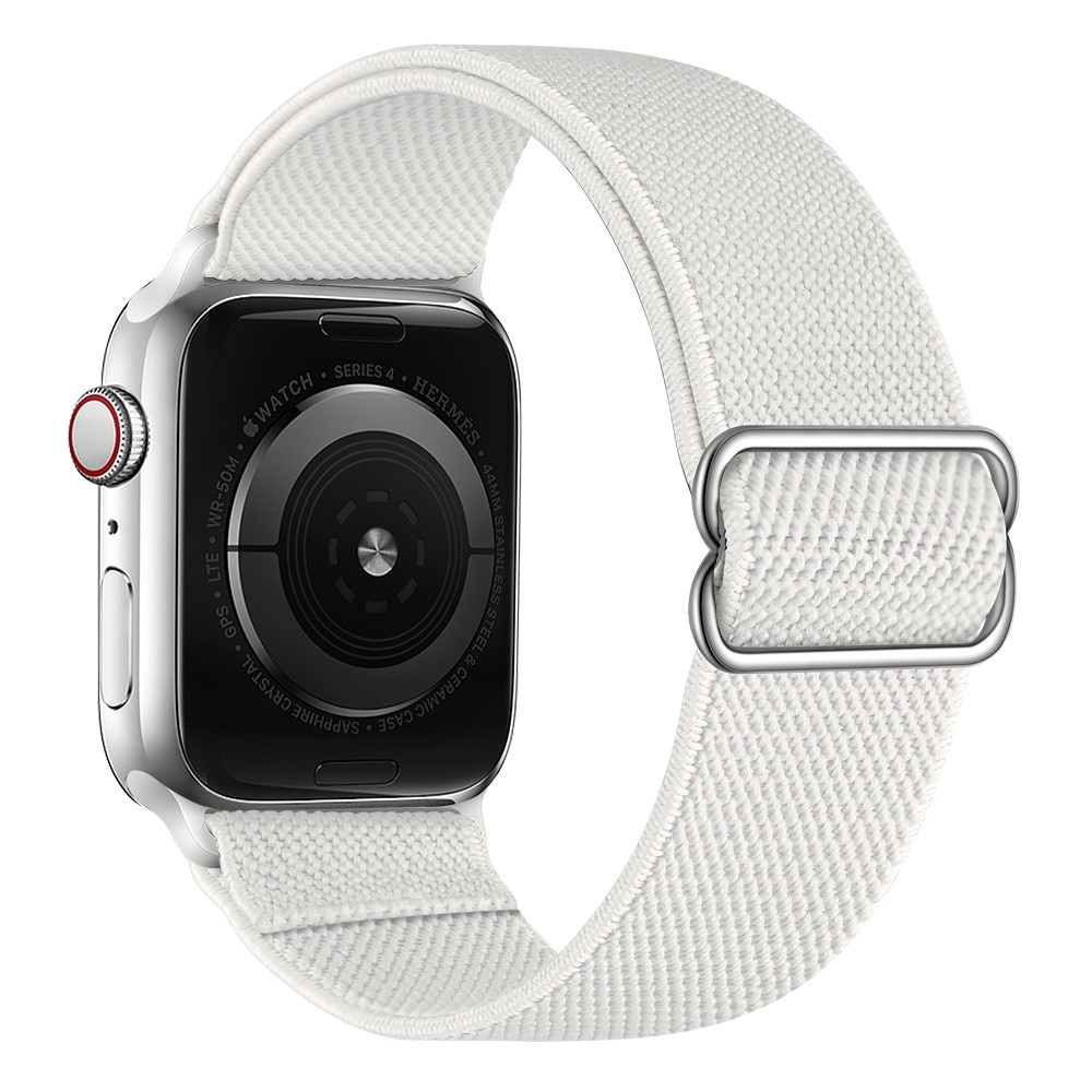 Elastiskt Nylonarmband Apple Watch 38mm vit