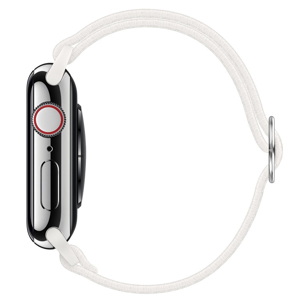 Elastiskt Nylonarmband Apple Watch Series 8 41mm Vit