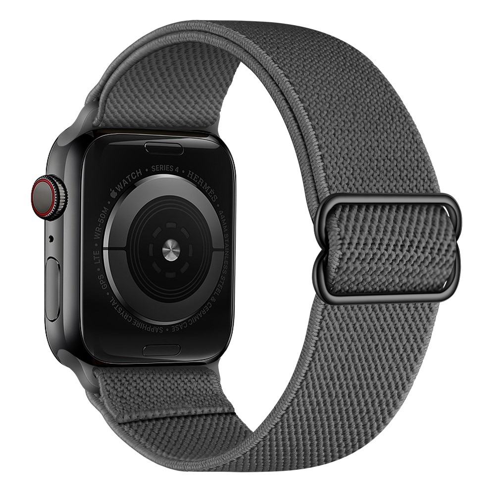 Elastiskt Nylonarmband Apple Watch SE 44mm grå