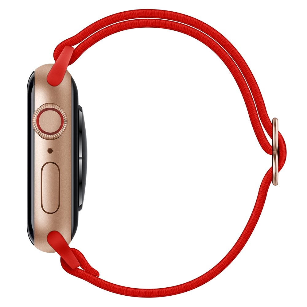 Elastiskt Nylonarmband Apple Watch 41mm Series 8 röd