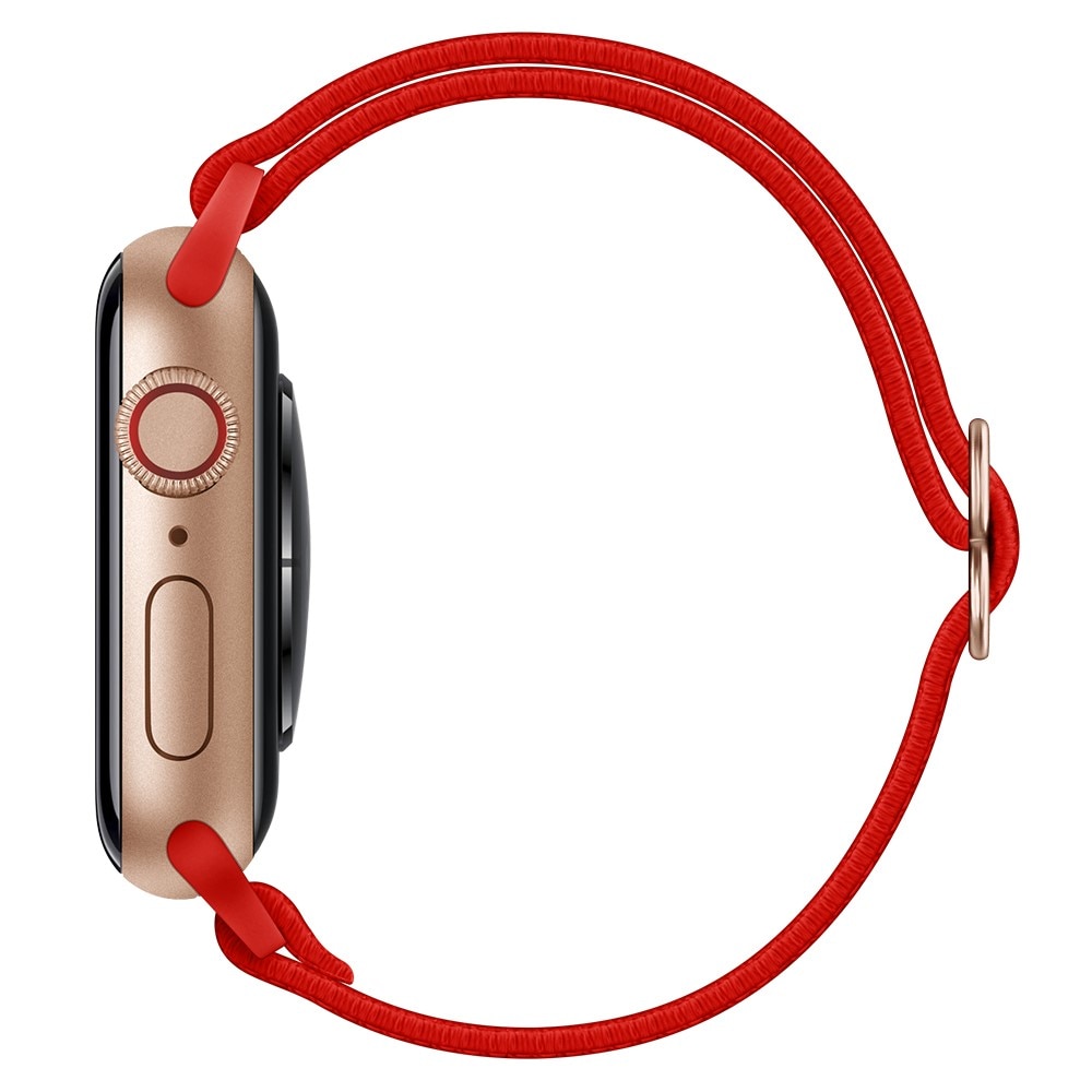 Elastiskt Nylonarmband Apple Watch 41mm Series 7 röd