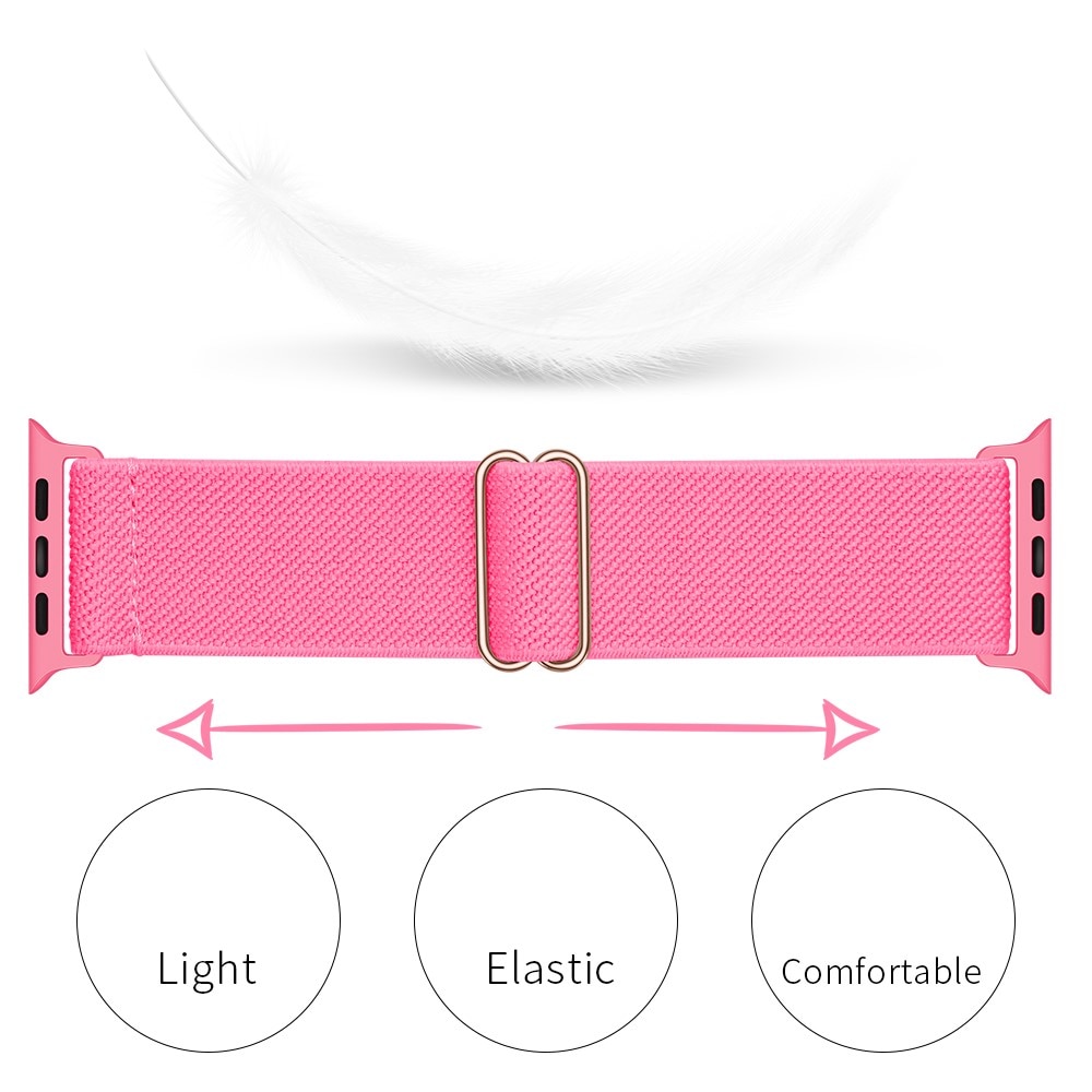 Elastiskt Nylonarmband Apple Watch 42mm fuchsia