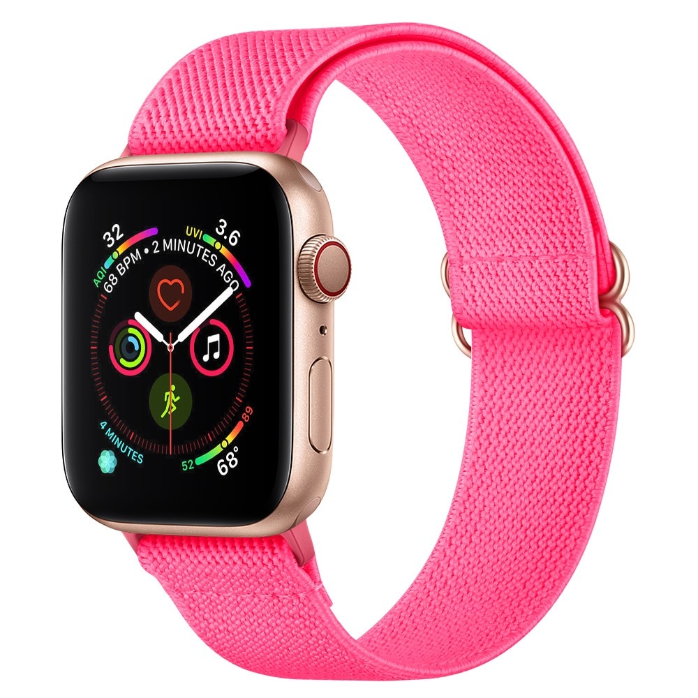 Elastiskt Nylonarmband Apple Watch 41mm Series 7 fuchsia