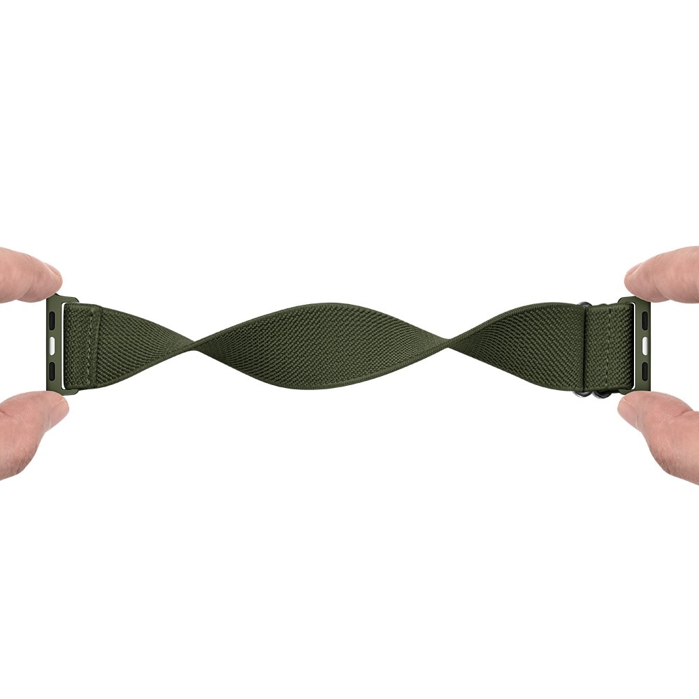 Elastiskt Nylonarmband Apple Watch Series 1-3 42mm Grön