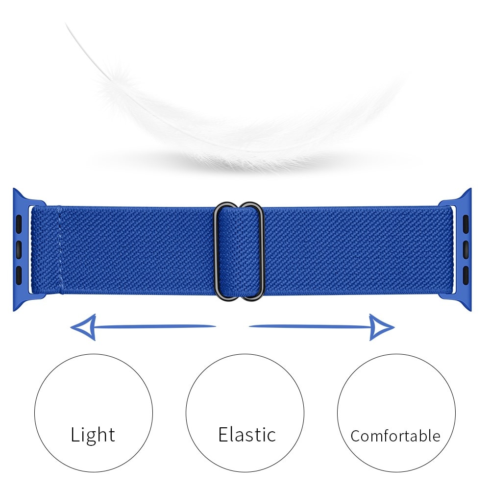 Elastiskt Nylonarmband Apple Watch Series 7 41mm Blå