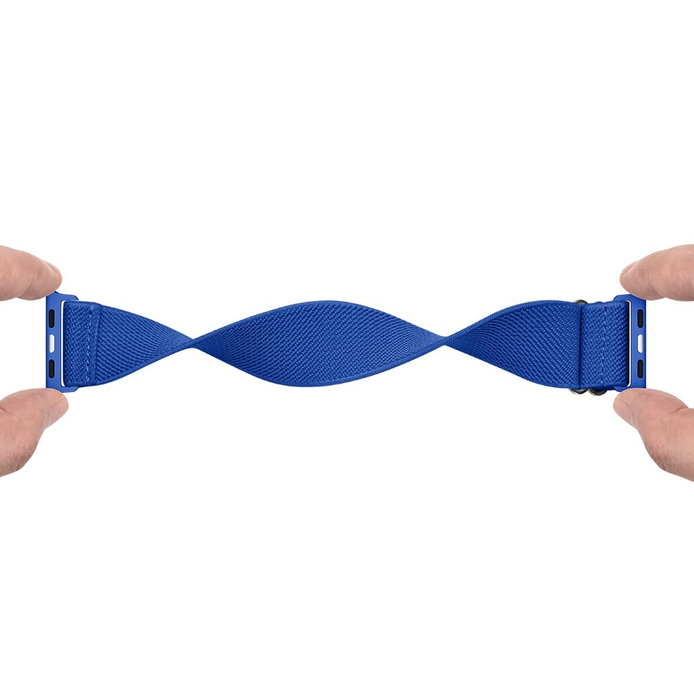 Elastiskt Nylonarmband Apple Watch Series 7 41mm Blå