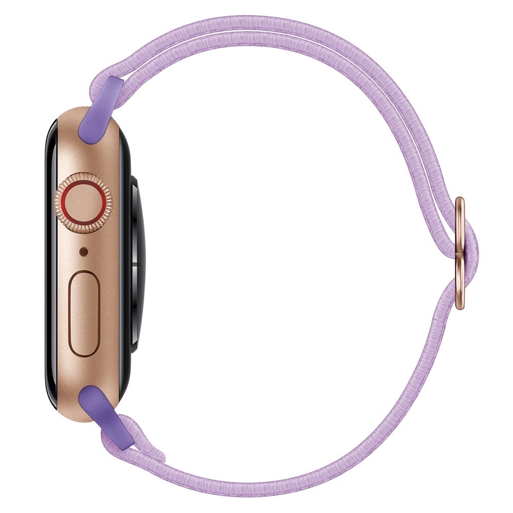 Elastiskt Nylonarmband Apple Watch 41mm Series 9 lila