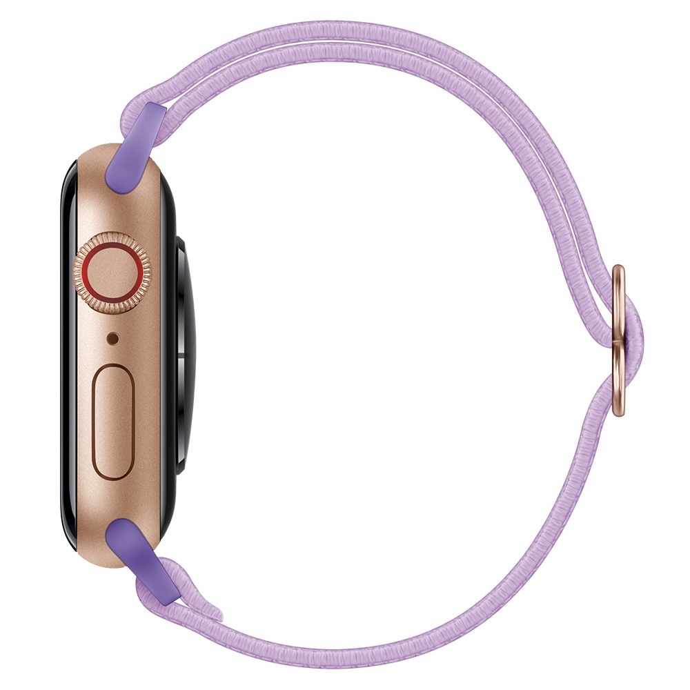 Elastiskt Nylonarmband Apple Watch Series 10 42mm Lila