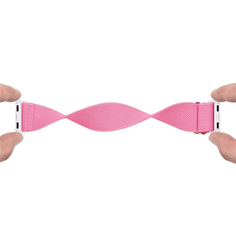 Elastiskt Nylonarmband Apple Watch Series 4-6 40mm Rosa