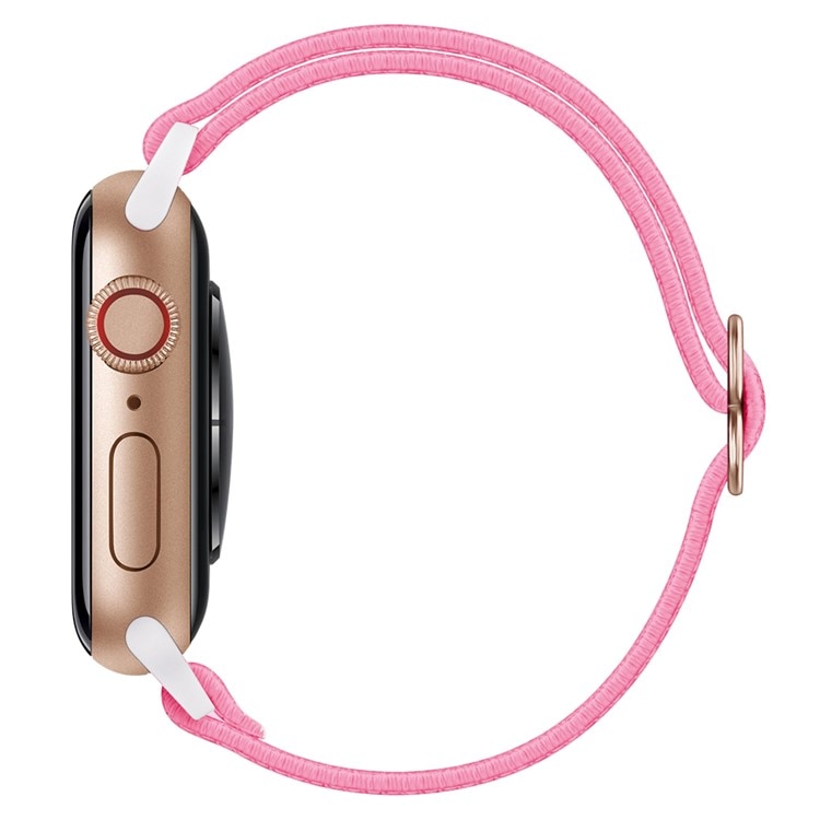 Elastiskt Nylonarmband Apple Watch 45mm Series 7 rosa