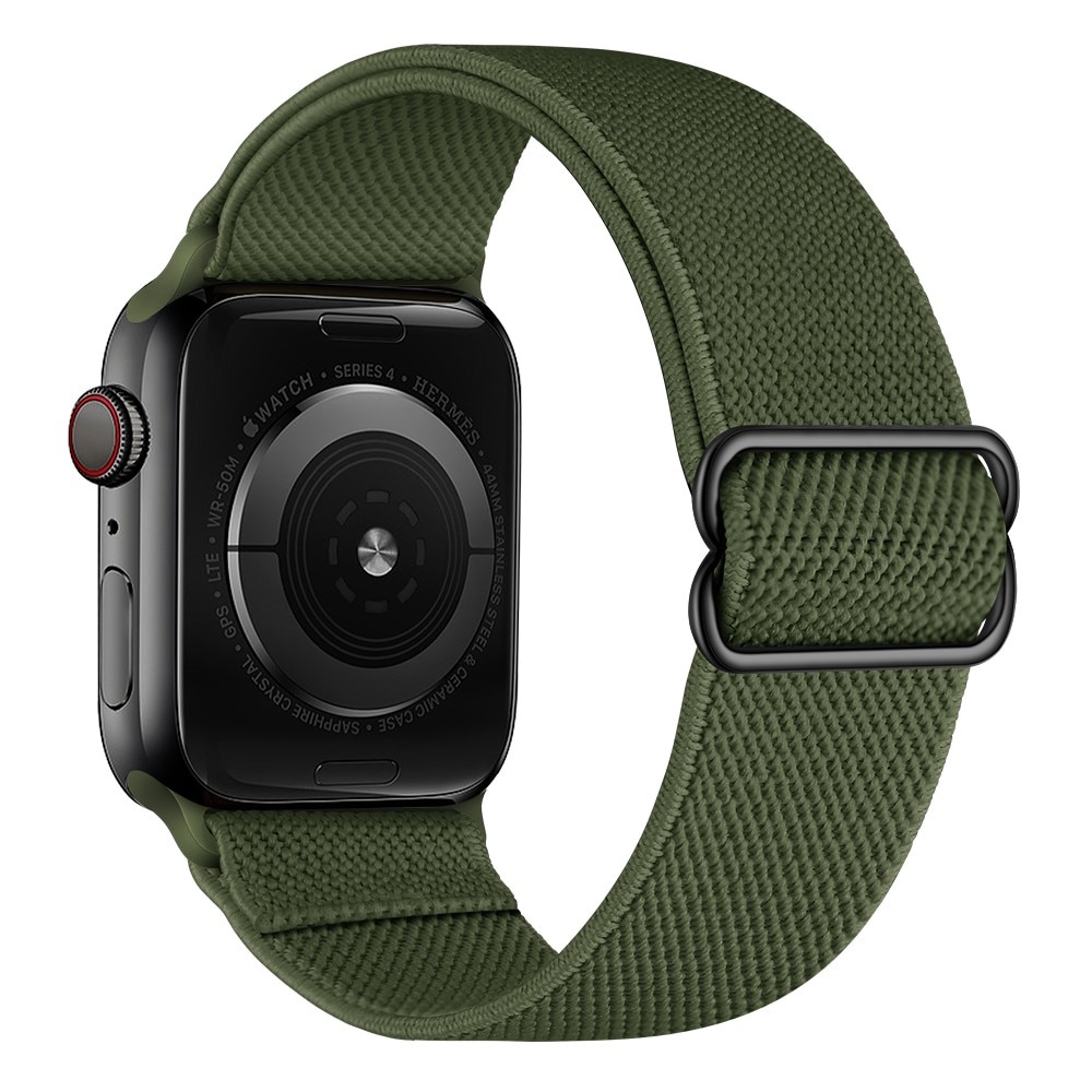 Elastiskt Nylonarmband Apple Watch 45mm Series 8 grön