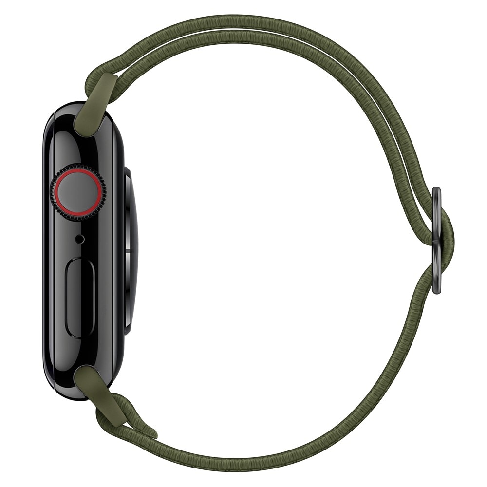 Elastiskt Nylonarmband Apple Watch Series 8 45mm Grön