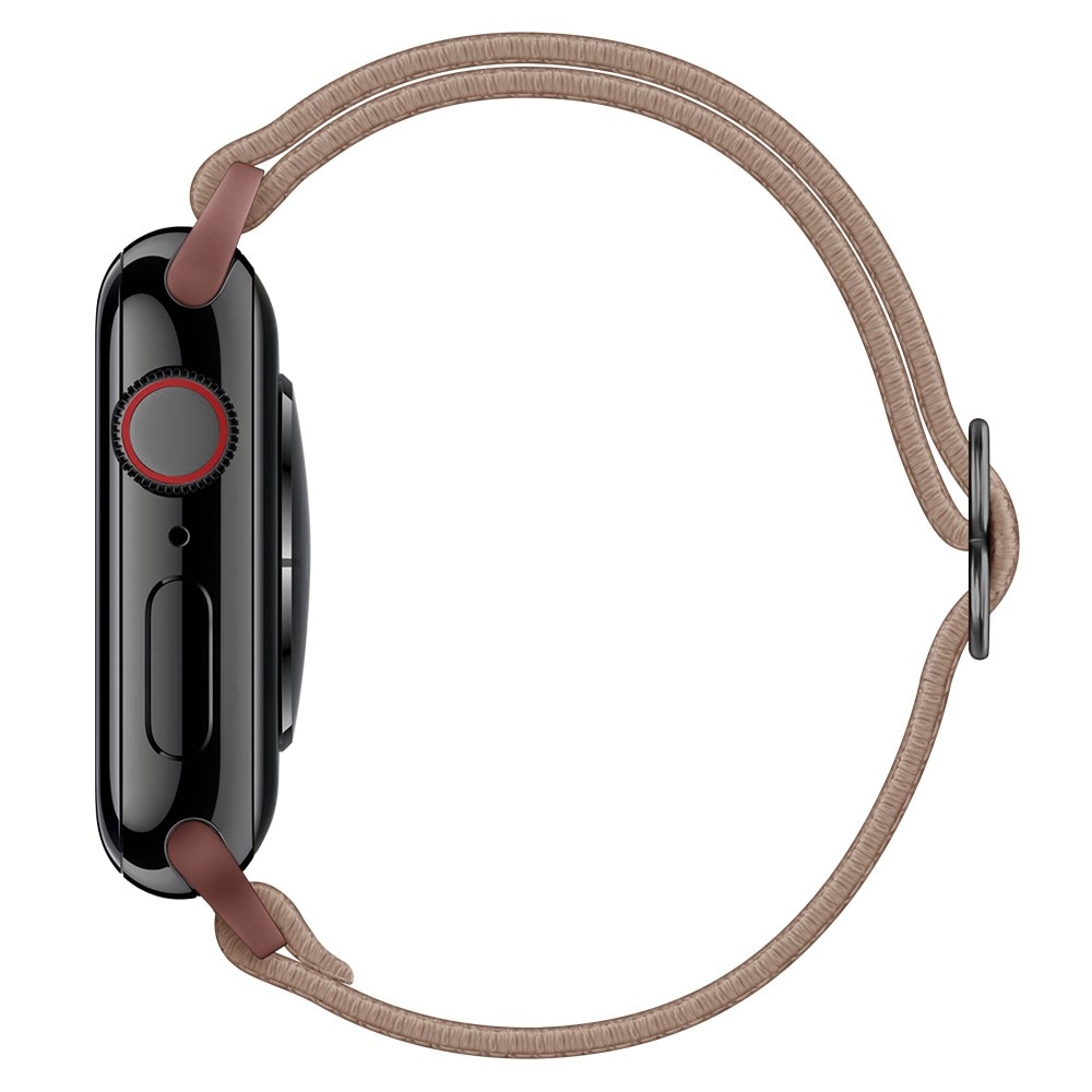 Elastiskt Nylonarmband Apple Watch Ultra 49mm ljusbrun