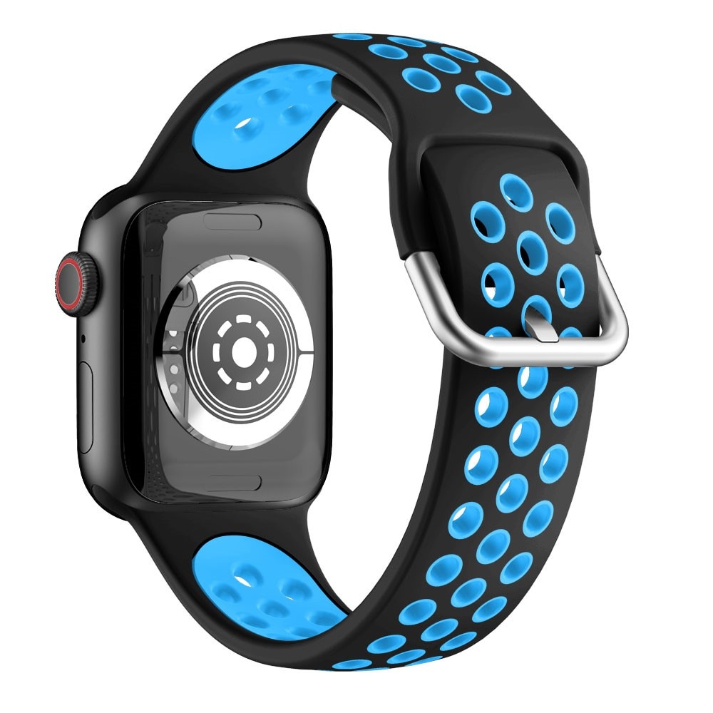 Silikonarmband Sport Apple Watch 42/44/45 mm blå
