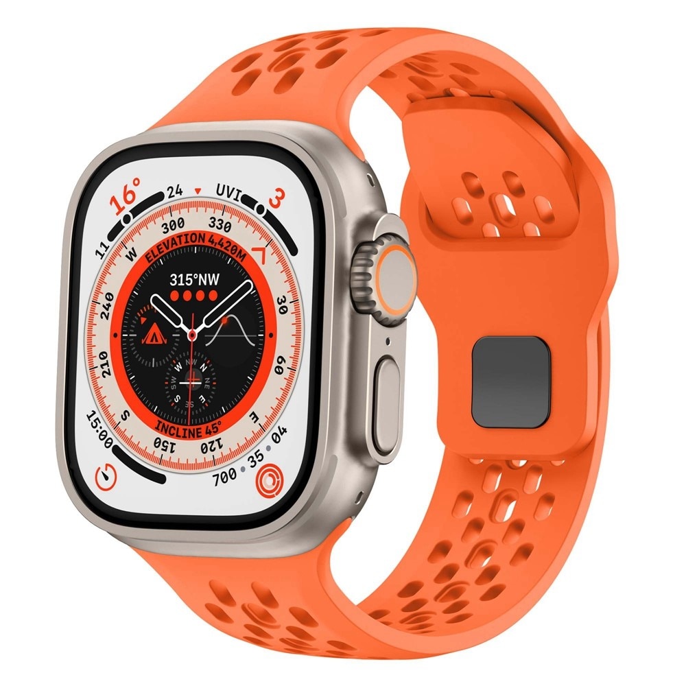 Silikonarmband Sport Apple Watch Series 1-3 42mm Orange