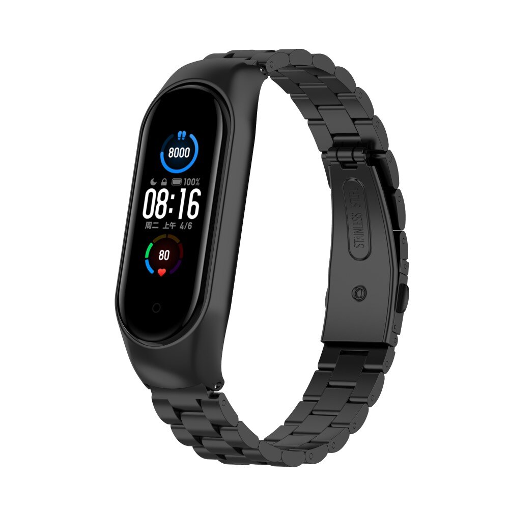 Metallarmband Xiaomi Mi Band 5/6 svart