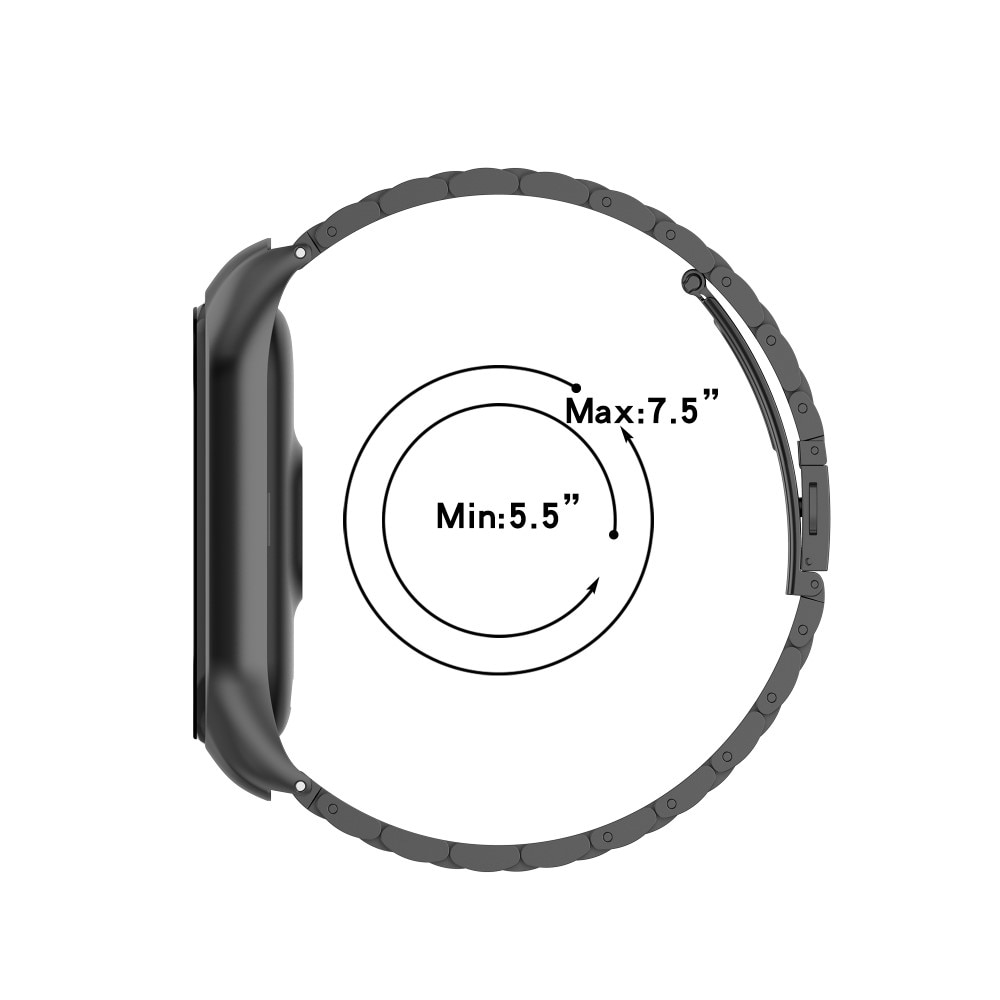 Metallarmband Xiaomi Mi Band 5/6 svart