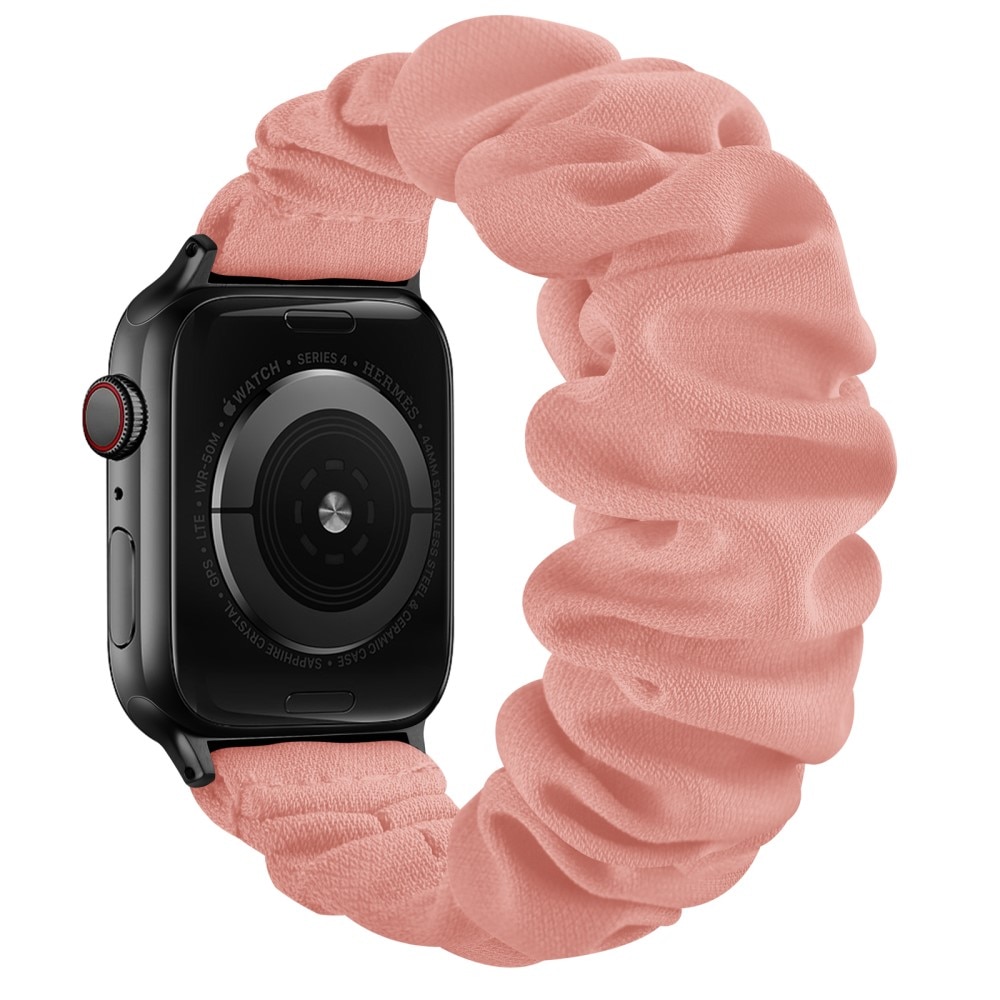 Scrunchie armband Apple Watch 38/40/41 mm rosa/svart