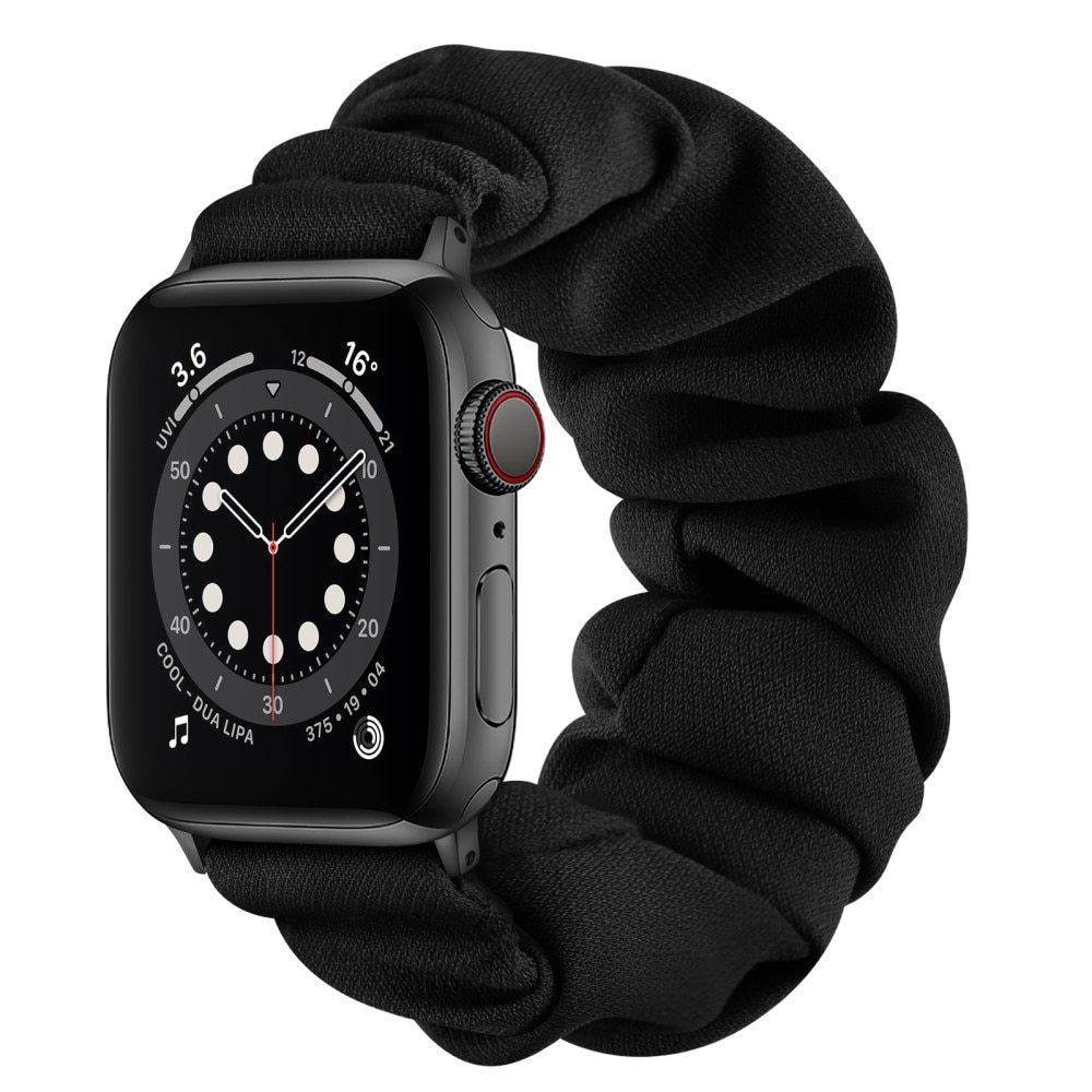 Scrunchie Armband Apple Watch 41mm Series 7 svart