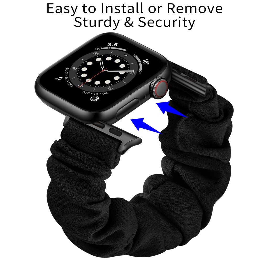 Scrunchie Armband Apple Watch 40mm svart