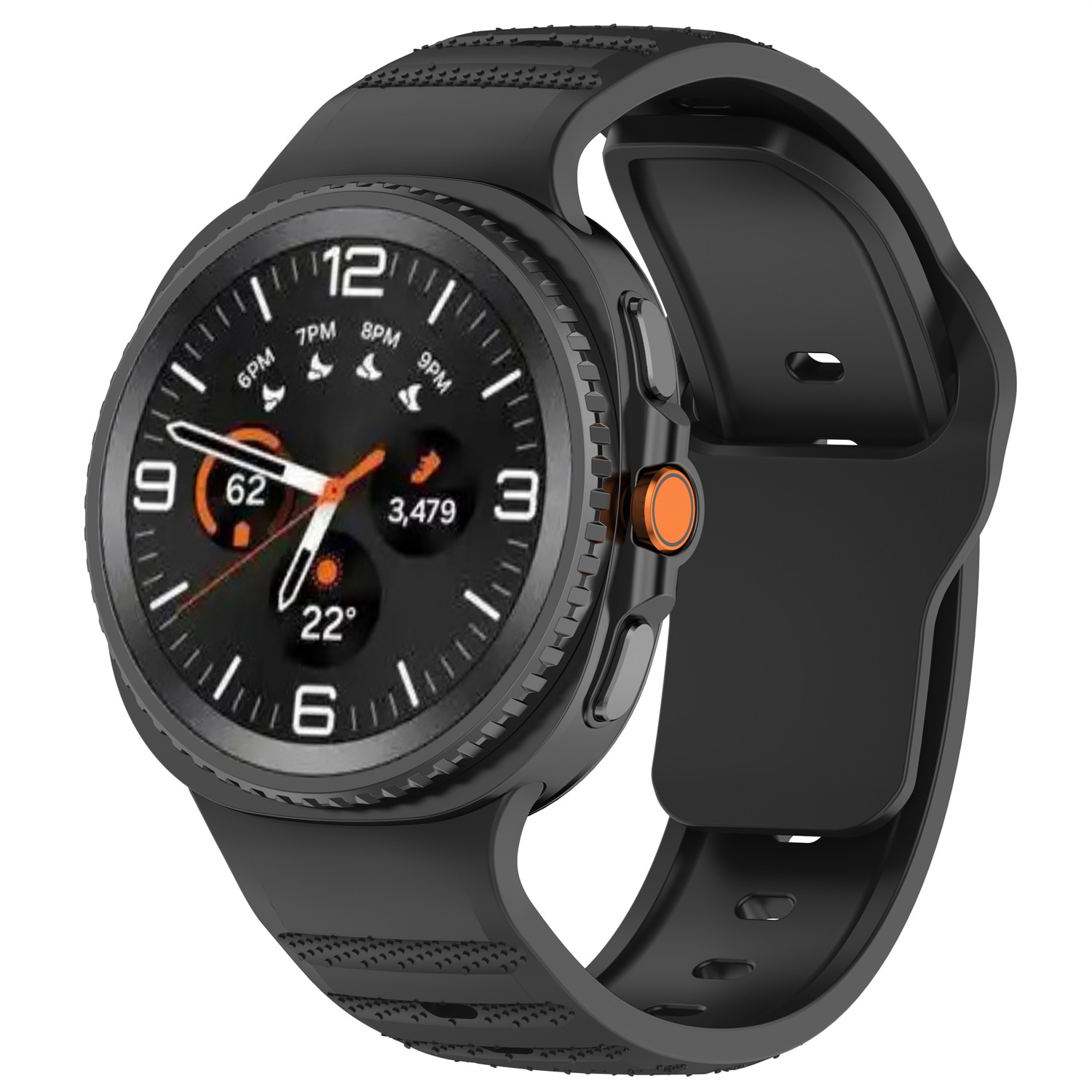 Silikonarmband Samsung Galaxy Watch 8 40mm Svart