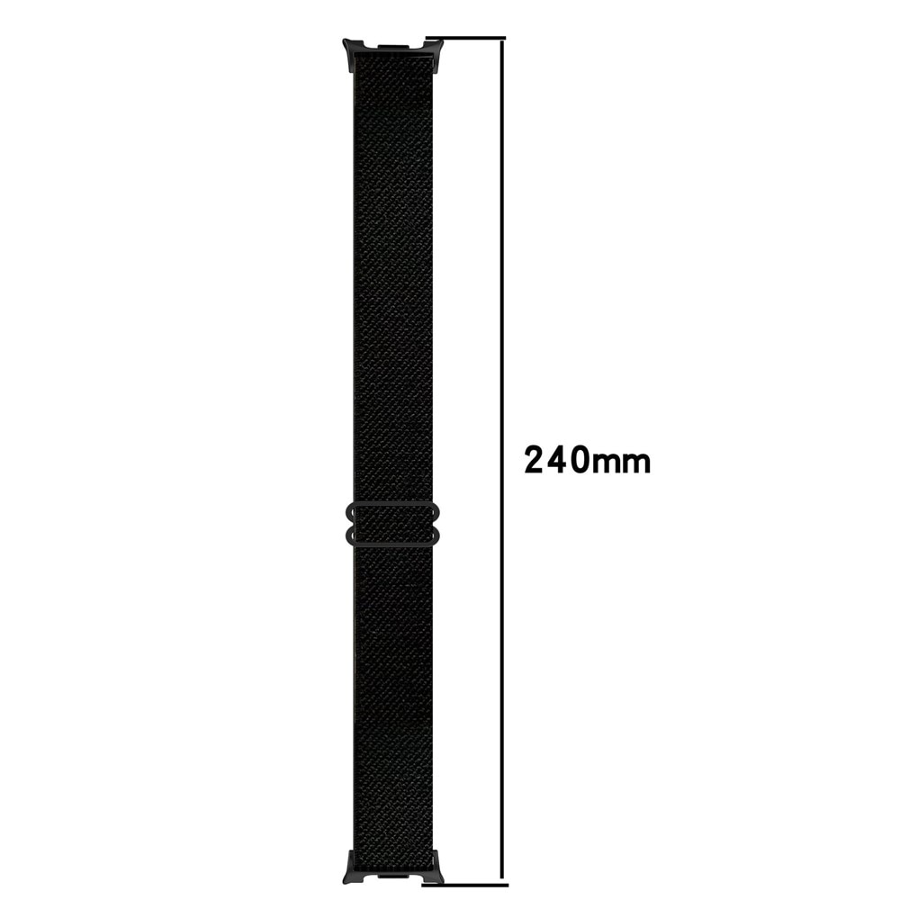 Elastiskt Nylonarmband Samsung Galaxy Watch 8 Classic Mörkgrå